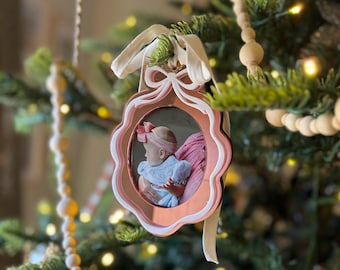 Picture Frame Ornament | Wallet Size Photo Frame for Christmas Tree