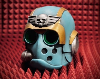 Super Durable Tempestus helmet W40k *Any painting of the finished helmet is free* Airsoft/Cosplay