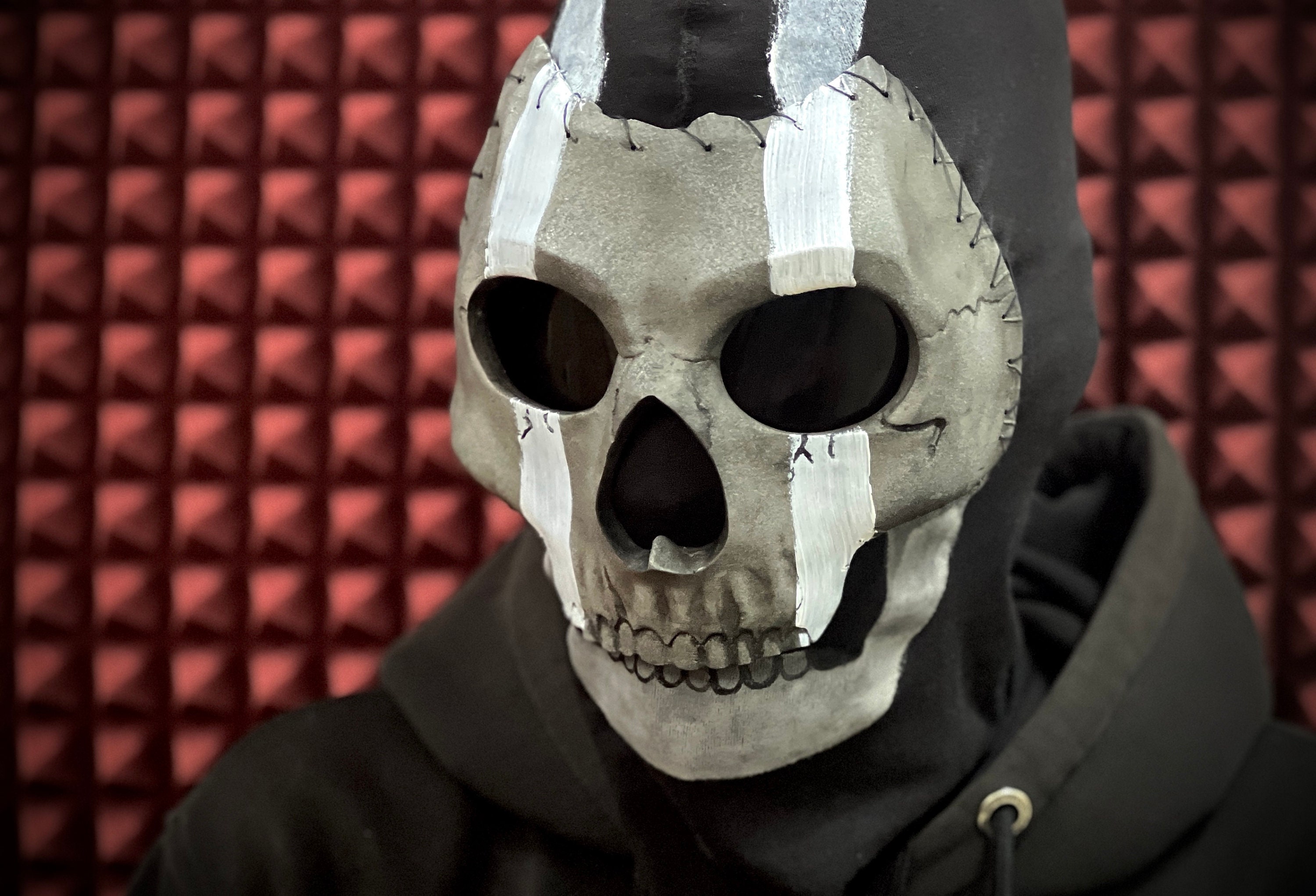 GHOST CALL OF DUTY MODERN WARFARE COSPLAY MASK 3D PRINTED WARZONE 2.0