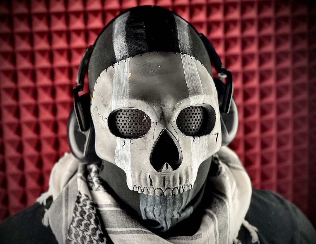 Maschera fantasma super resistente Protezione per gli occhi con rete  metallica o lenti resistenti per Airsoft/Cosplay -  Italia