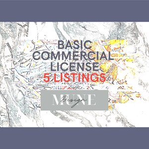 Basic License 5 Listing MuneDesign for commercial use Max.300 REPRODUCTIONS