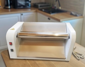 Laminadora de masa eléctrica profesional 19,7 inc (220 o 110 voltios), rodillo para láminas de masa, máquina laminadora de pasta, utensilio de cocina, fabricación de croissants