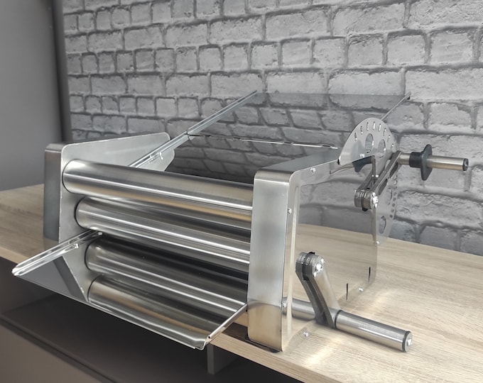 Manual Dough Sheeter for Home Use, Mini Table Top Dough Roller, Pasta