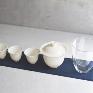 White Porcelain Gaiwan Set (Travel Case Included)