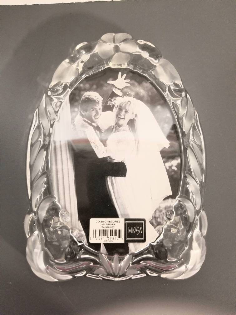 Mikasa Crystal Oval Classic Picture Frame 9 inches for 5 Etsy
