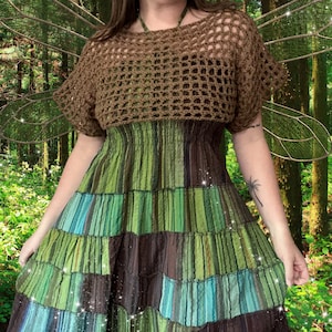 Shrug Crochet Pattern, Fairy Shrug Crochet Pattern, Short Sleeve Crochet Pattern, Fishnet Mesh Top Shrug Crochet Pattern