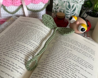 Leaf Sprout Bookmark, Leaf Sprout Headphone Accessory, Leaf Sprout Cord Wrap