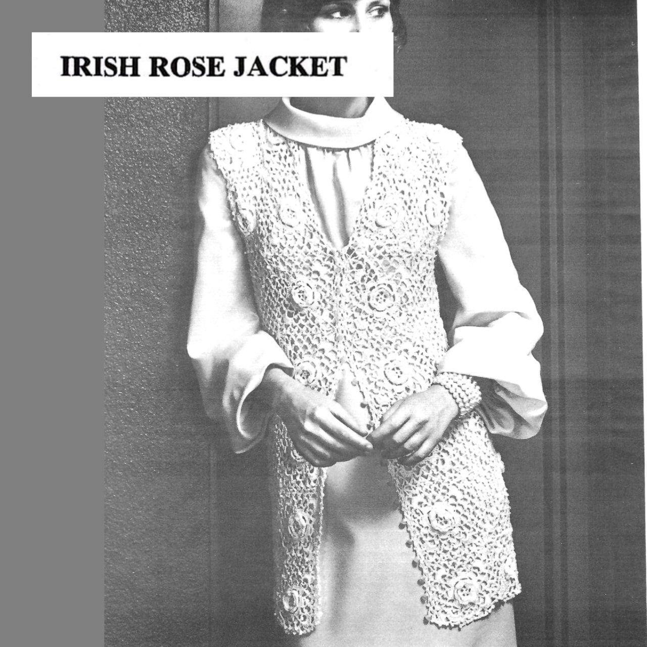 28 Vintage Rose Crochet Patterns: Add Old-World Charm to Your Creations 15 Irish Rose Jacket Crochet