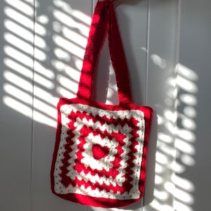 Heart Tote Bag Crochet | PATTERN