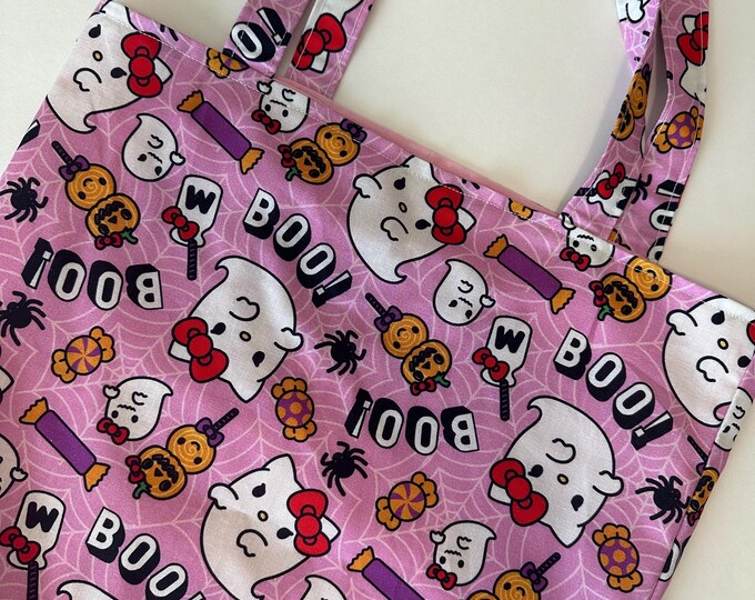 Halloween Hello Kitty Tote Bag, Trick or Treat Bag - Etsy
