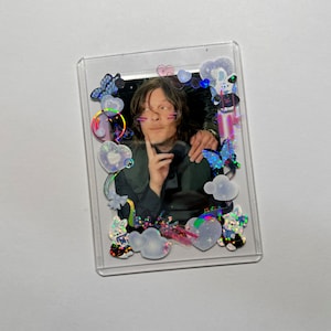 Tarjeta fotográfica de fan de Norman Reedus, fan art de twd, merchandising de fans de The Walking Dead