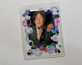Norman Reedus fan photocard, twd fan art, the walking dead fan merch