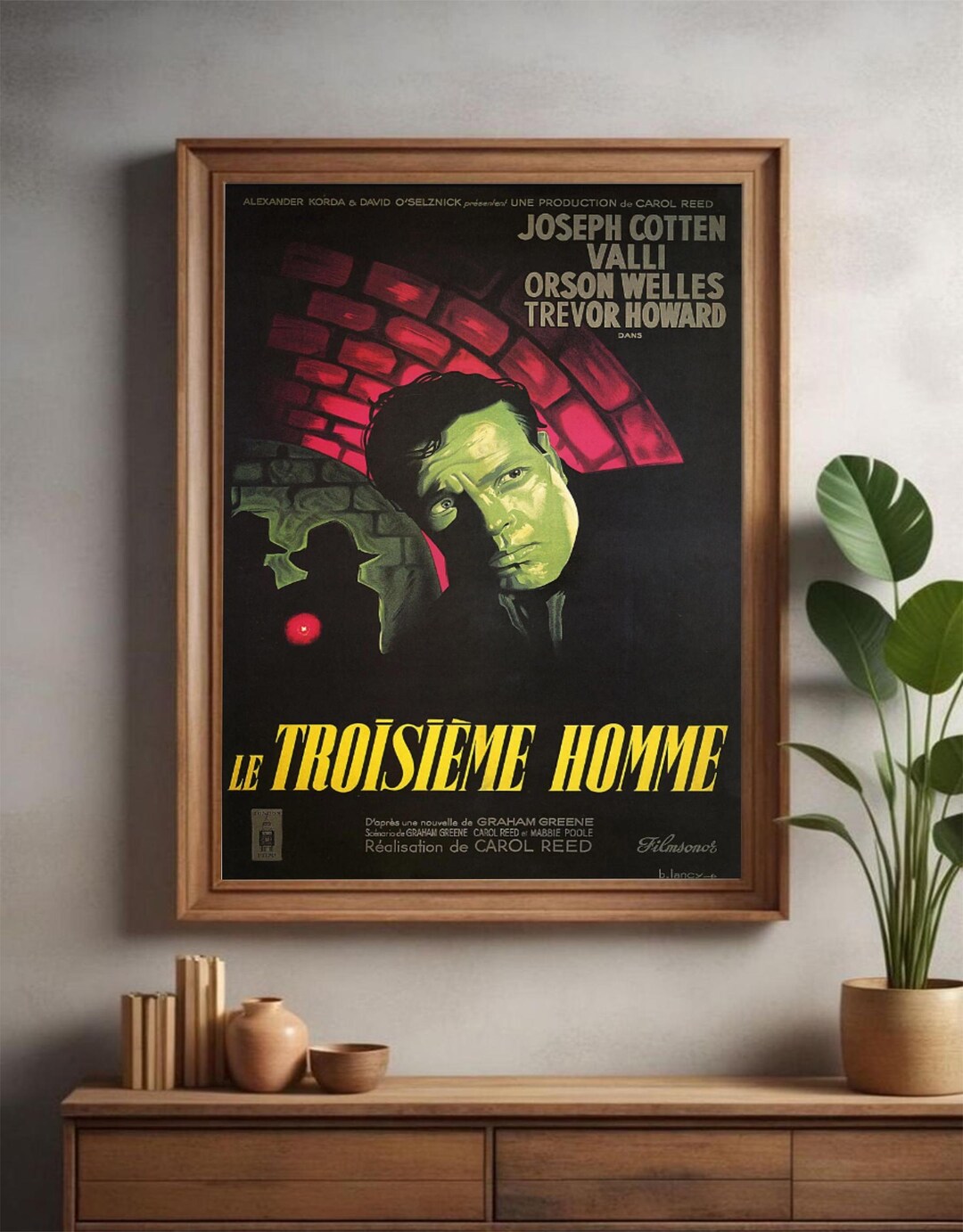 Le Troisieme Homme the Third Man Orson Welles French Vintage Movie ...