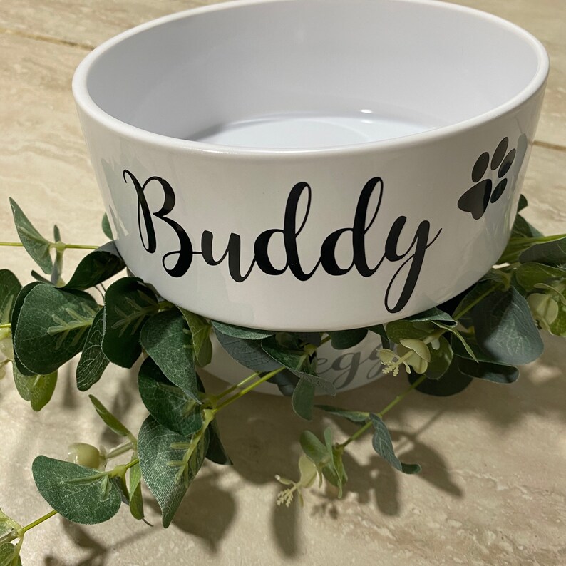 Personalised Small Dog / Cat Ceramic Pet Bowl Etsy
