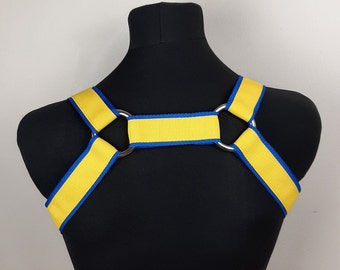 Man Harness, Sexy Boy, black Harness, Blue Harness, Men’s Harness, Male Harness, Chest Harness, Fetish Harness, BDSM, adult chest harness