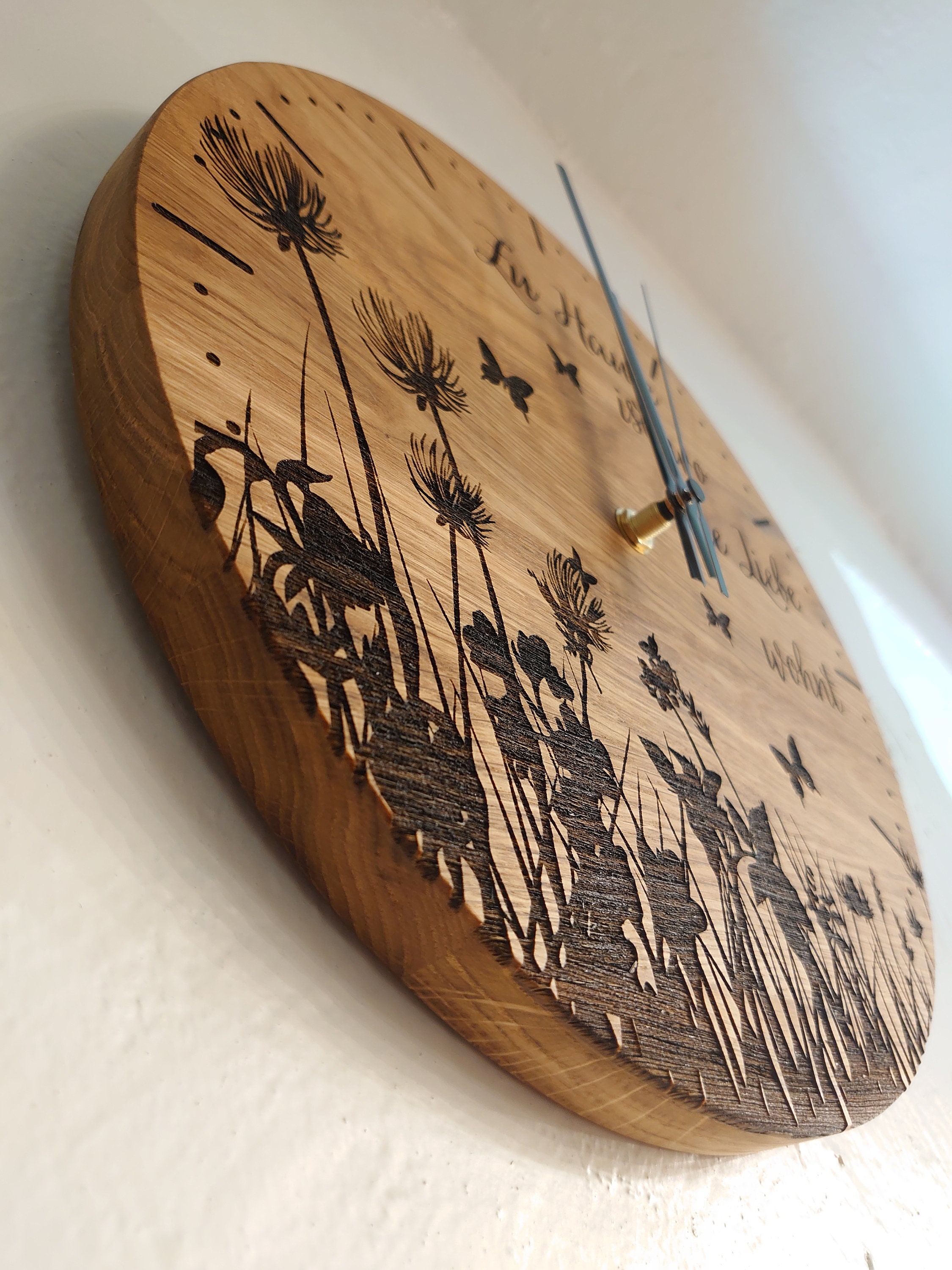 Pytha Sight Vintage Wanduhr Schwarz - 33cm Industrial Design Mit Arabischen Ziffern