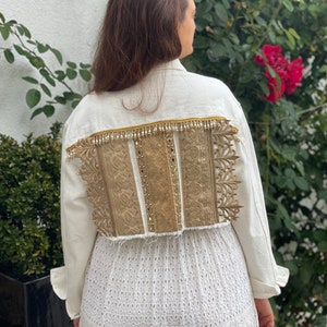 Hippie Jacket Women Rica – Boho Vintage Style – Handmade from Secondhand