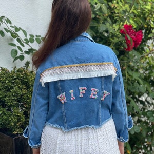 Slow Fashion Boho Jacket Wifey – Denim Reworked – Sustainable & Handmade