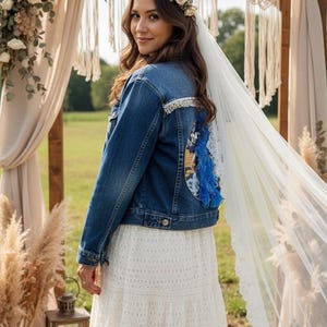 Bohemian Denim Jacket – Upcycling Jeansjacke – Handmade