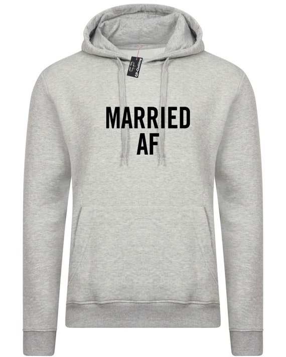 Married AF Wedding Pullover Hoodie Married AF Wedding Pullover Hoodie