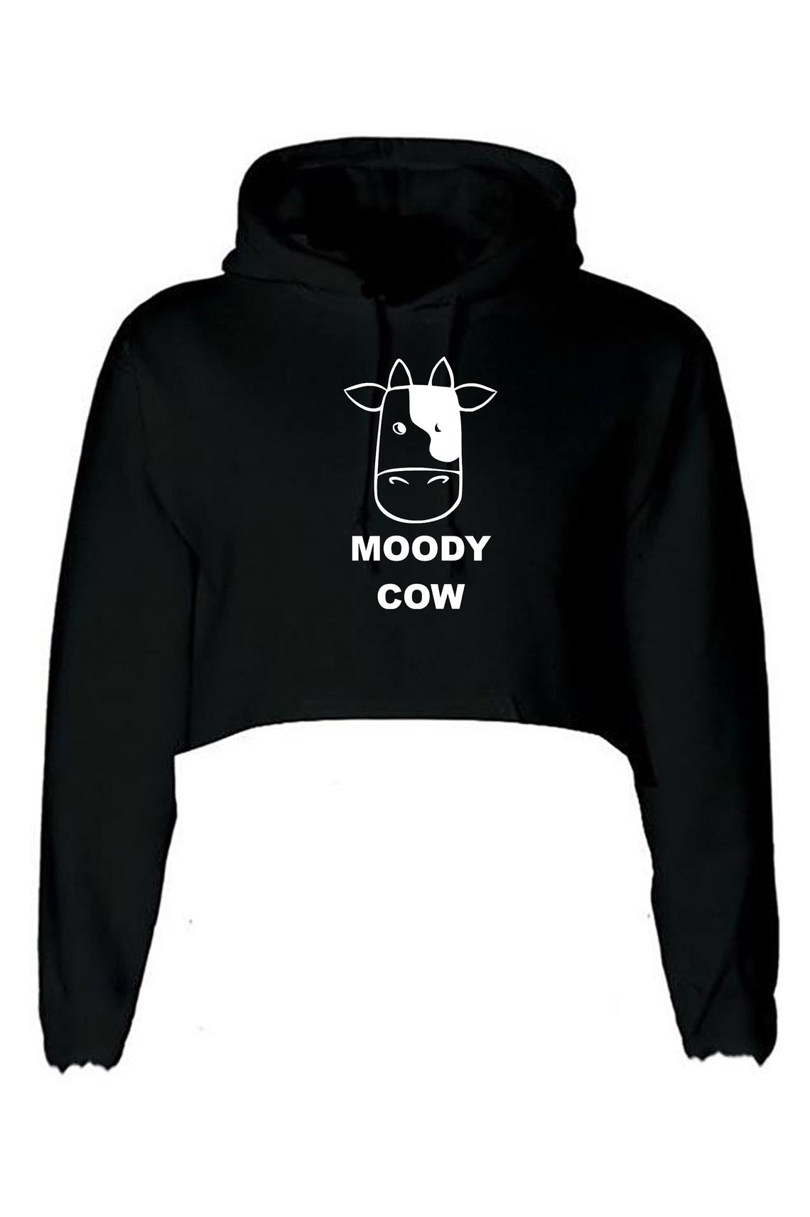 moody hoodie cow