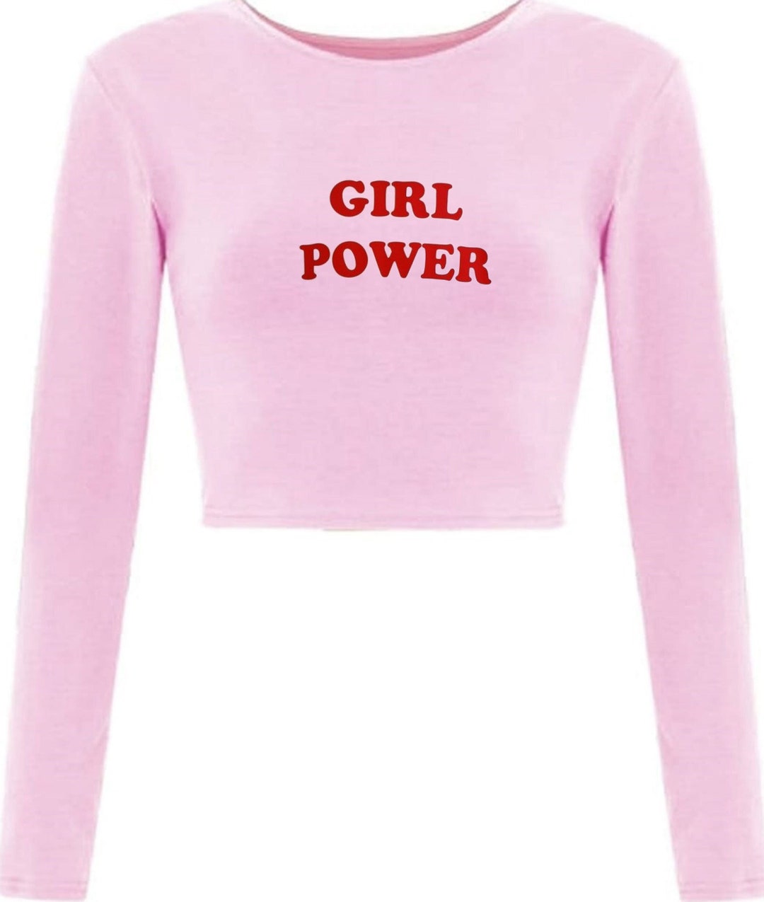 Girl Power Crop Top Croptops Girl Power Grl Pwr Feminist Etsy UK