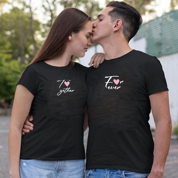 Couple Matching Shirts Together Forever Cute T-shirt Tshirt T