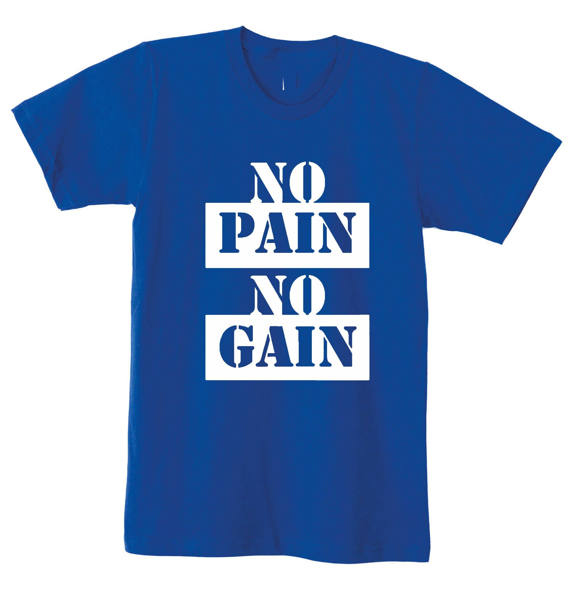 No Pain No Gain Gym Body Building T Shirt T-shirt Tshirt Tee - Etsy UK