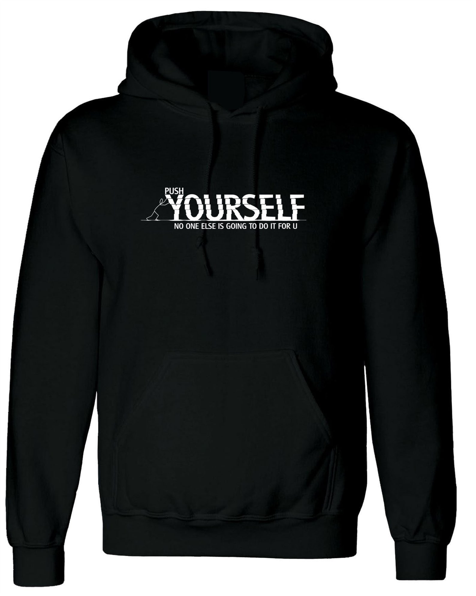 Push Yourself Hoodie Hoody Hood Hooded Gym Workout Exercise Etsy