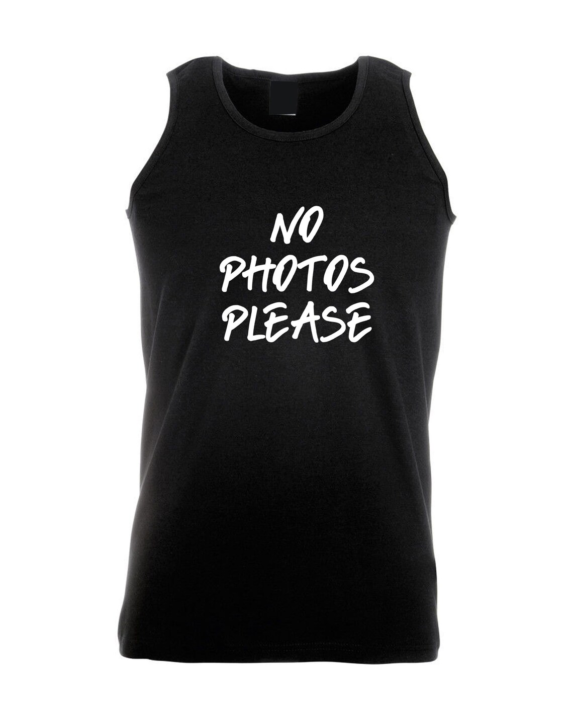 No Photos Please Funny Vests Vest Gym Workout Mens Exercise Etsy