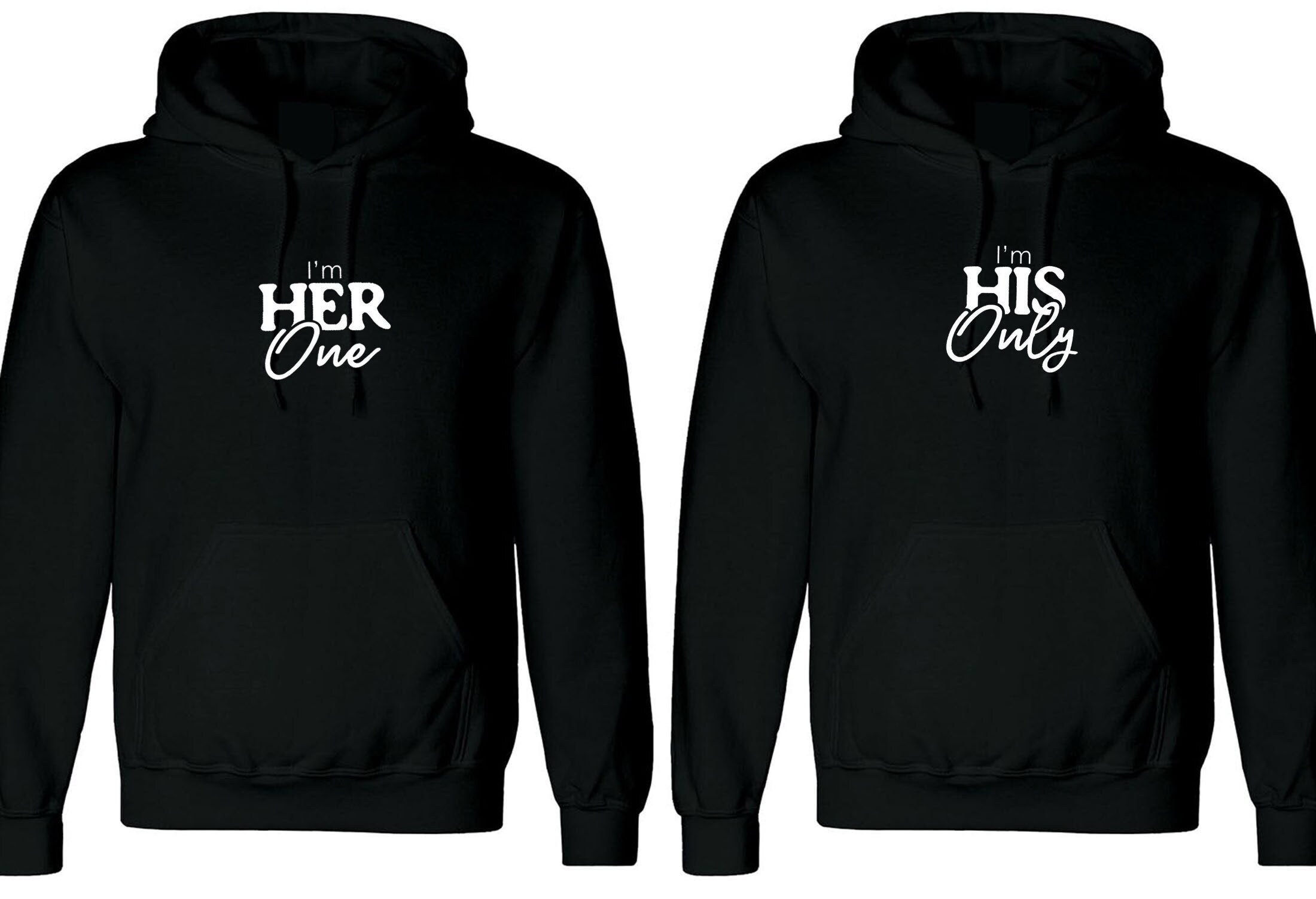 His Hers Hoodie, Matching Couple Hoodie, Couple Valentines Hoodie