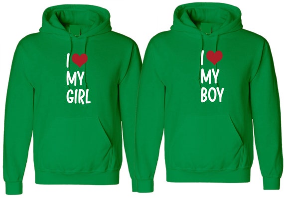 Couple Matching Hoodies I Love My Girl 