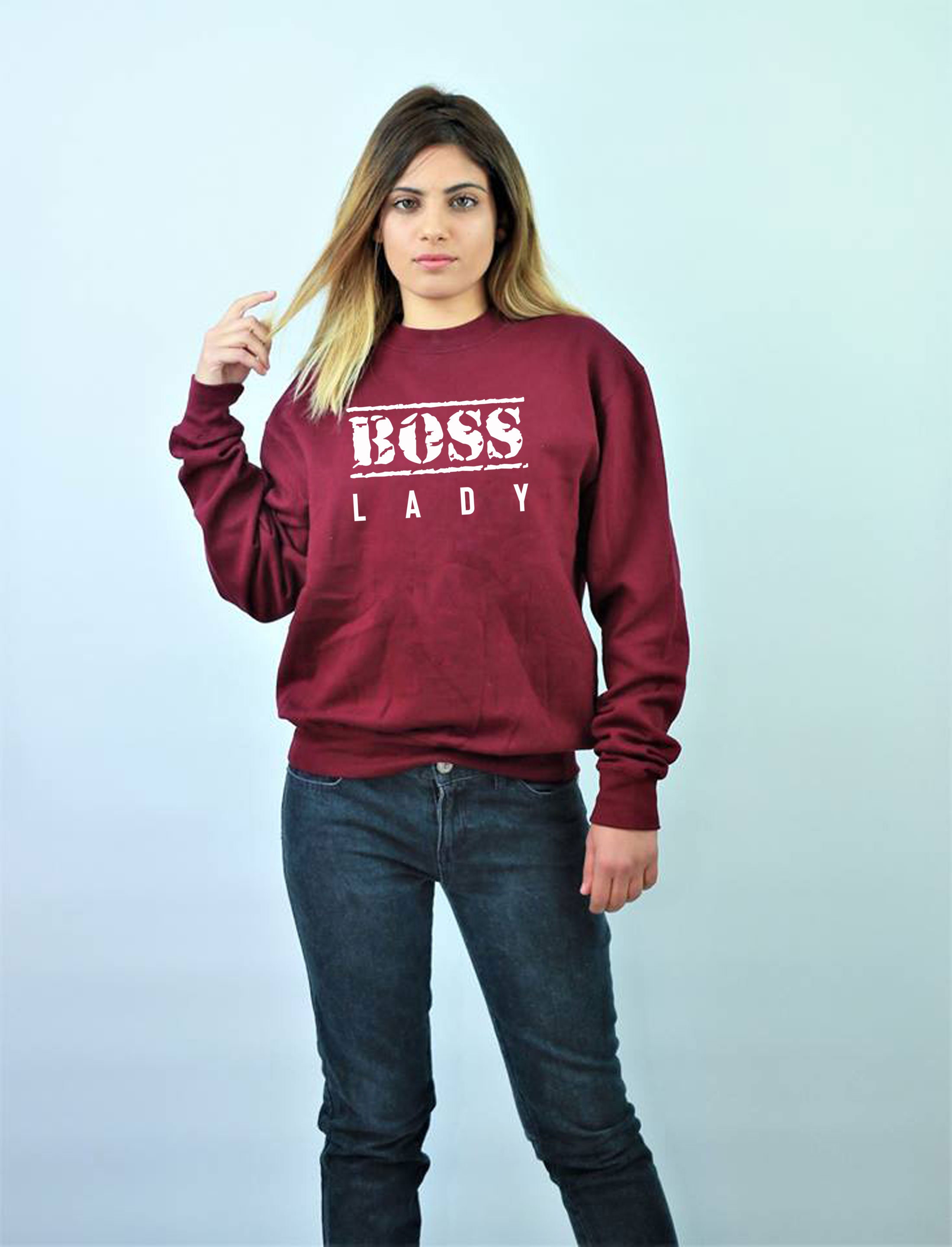 BOSS LADY Sweatshirt Jumper Sweater 