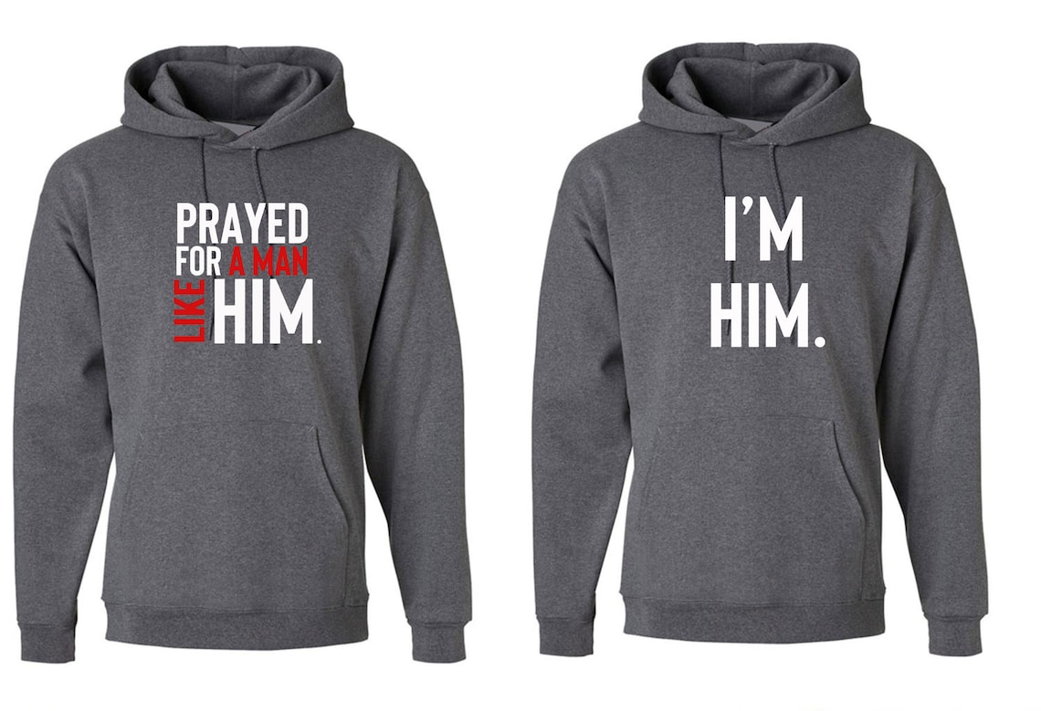 Couple Matching Hoodies Hoodie Hoody Hood Hooded Prayed for a Etsy