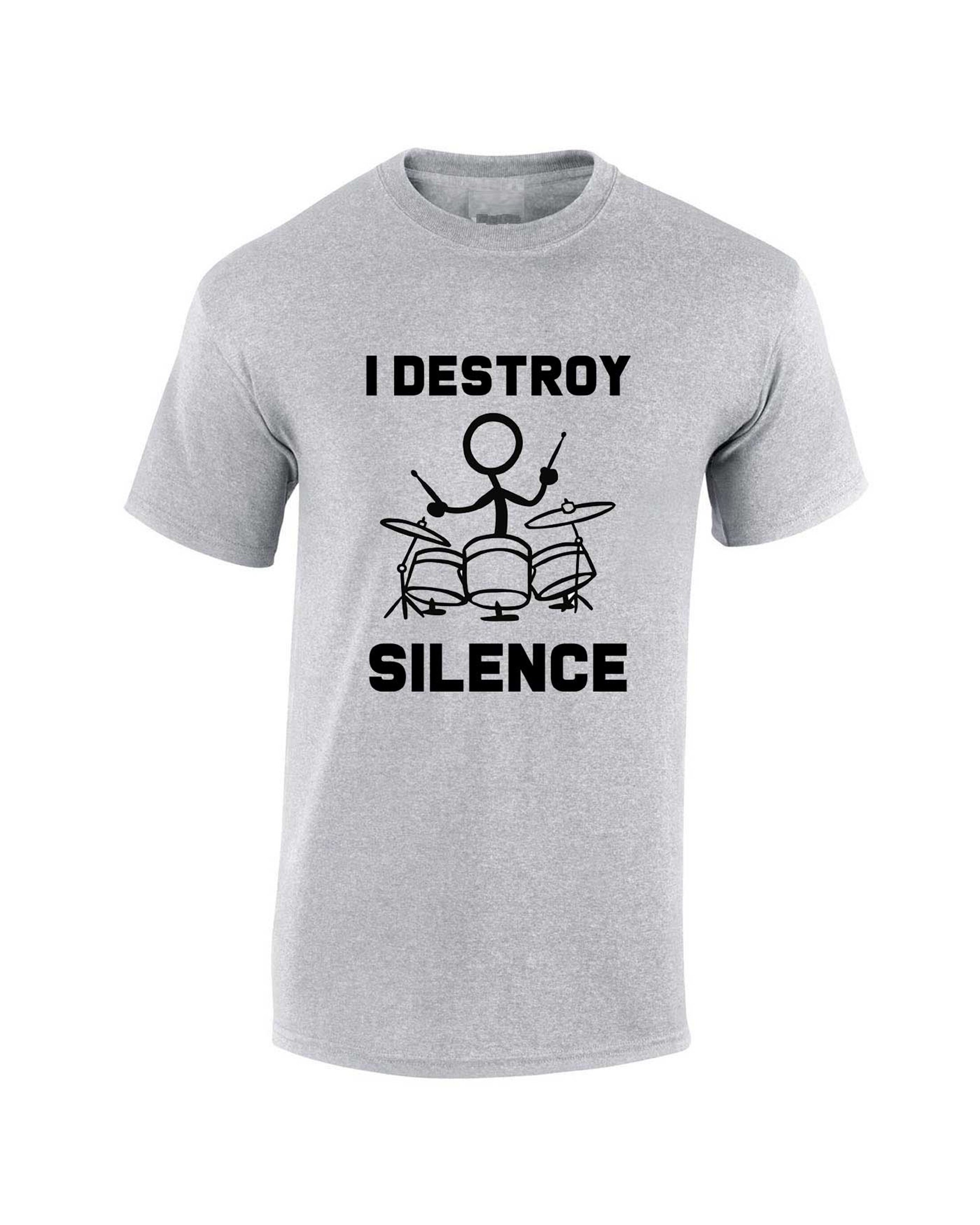 I Destroy Silence T Shirt T-shirt Tshirt Tee Shirt Gift for - Etsy UK