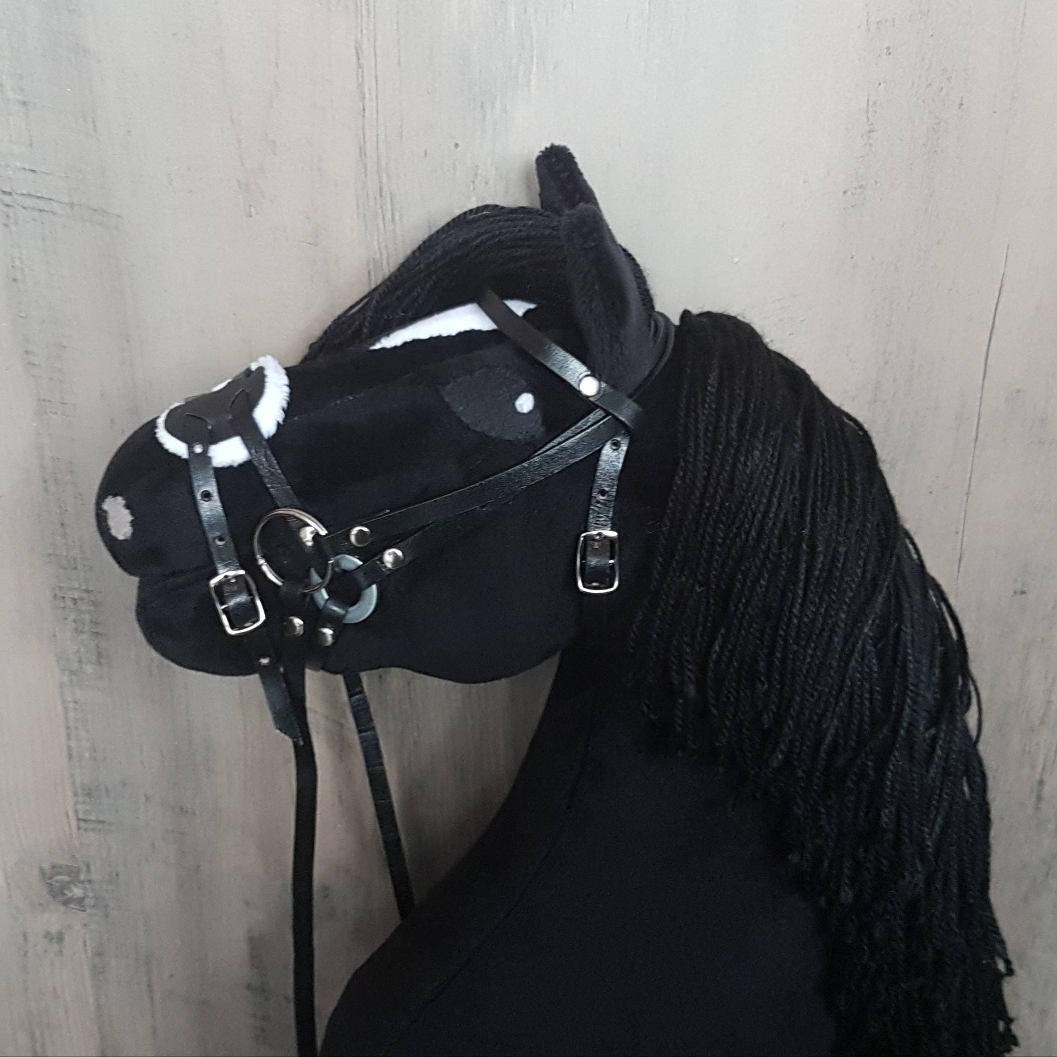 Hobby Horse Mexican Black En Cuir - Taille Unique Ajustable A4 à A3 - Pour Enfants 7 Ans Et Plus