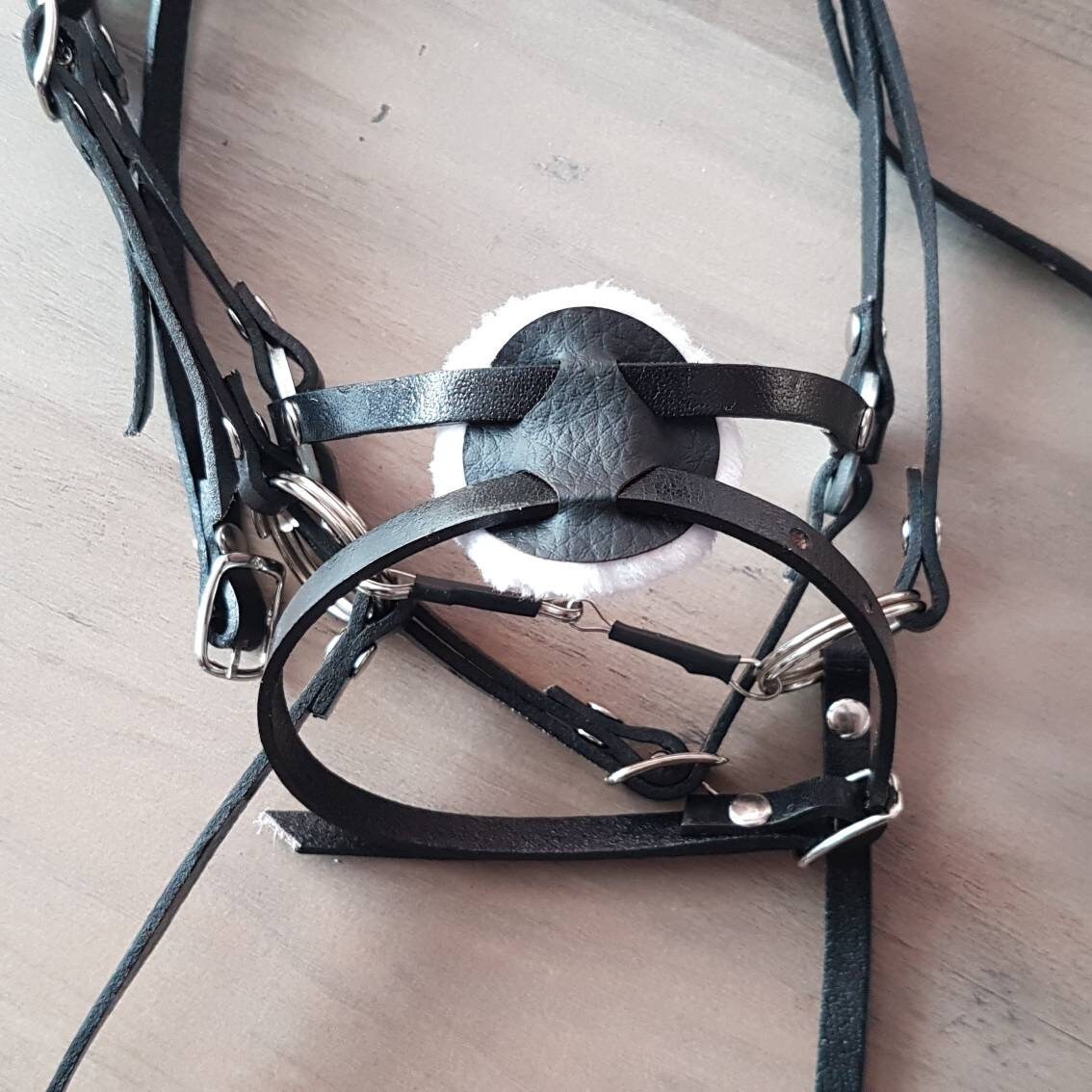 Hobby Horse Bridle Set BRIDLE BREASTPLATE Black Leather Etsy