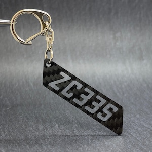 Real dry carbon keyring keychain HT81S/ZC31S/ZC32S/ZC33S Suzuki Swift Sport Ignis Sport  Made in Japan