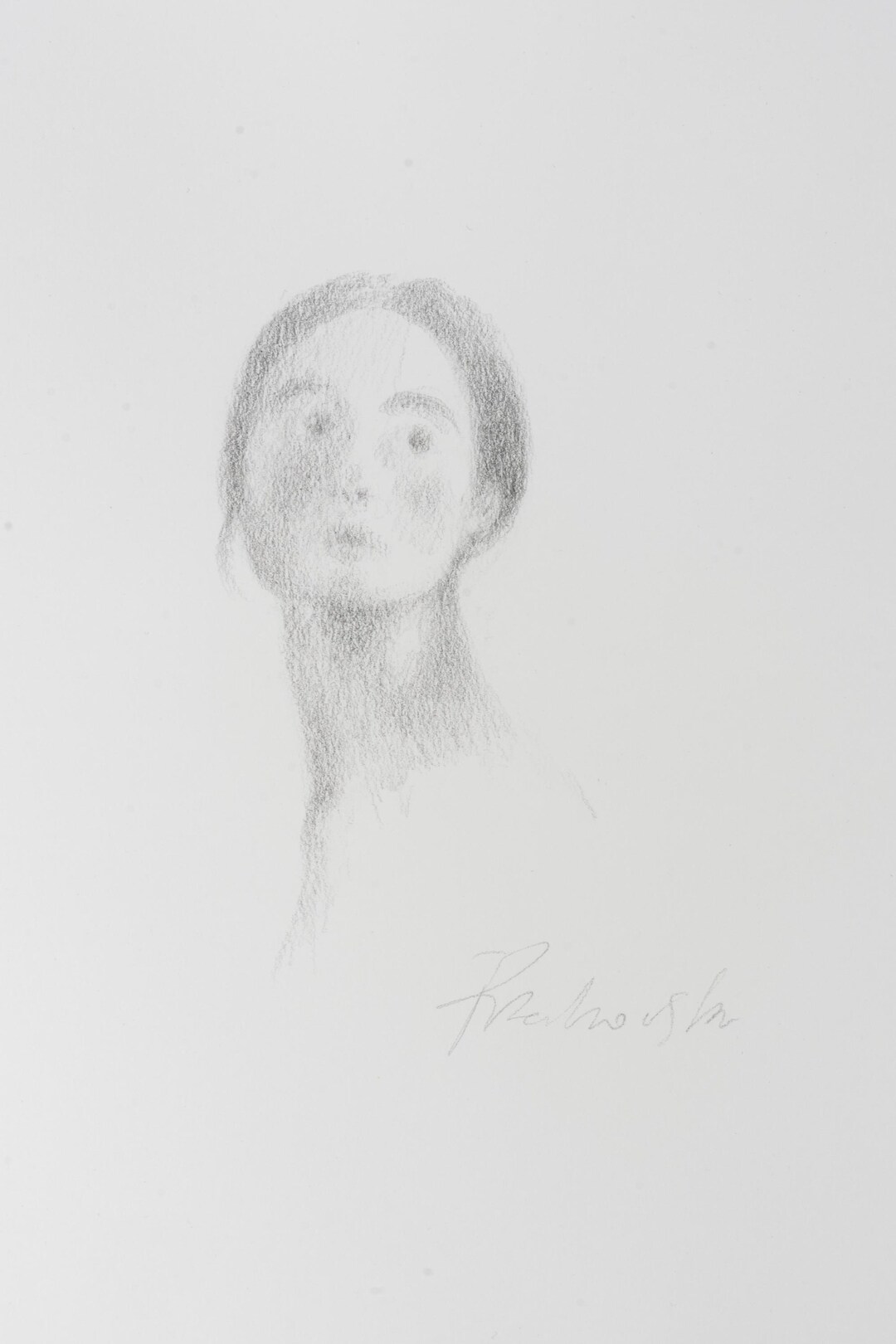 南の島の女性の鉛筆画 鉛筆画：女性の肖像画習作、2024年（21 x 30 cm） - Etsy 日本