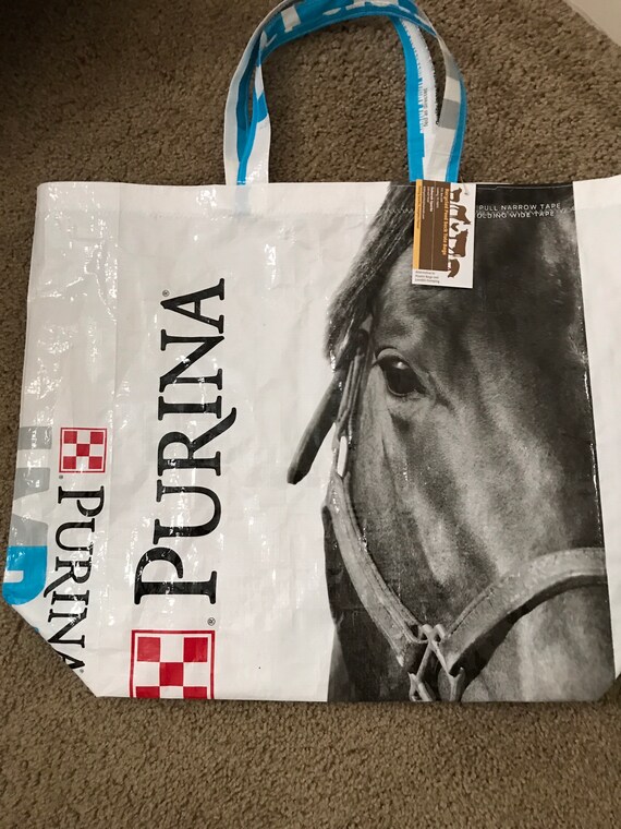 Horse Feed Sack Tote Bag Etsy
