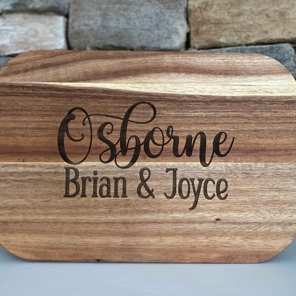 Casserole personalized , unique baking  dish with engraved, acacia wood lid. Great gift idea! For weddings, showers. Closing gift