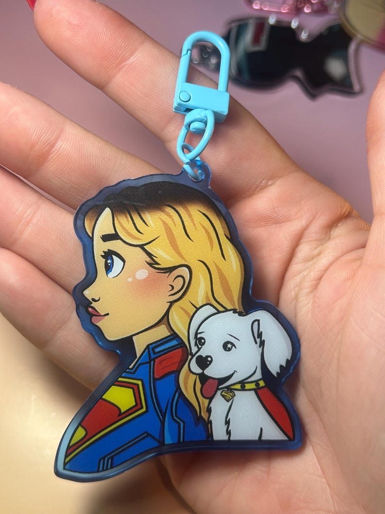 Supergirl Prototype Keychain - Etsy