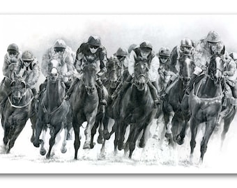 Racehorse Watercolour Print | Signed Limited Edition Horse Racing Art
