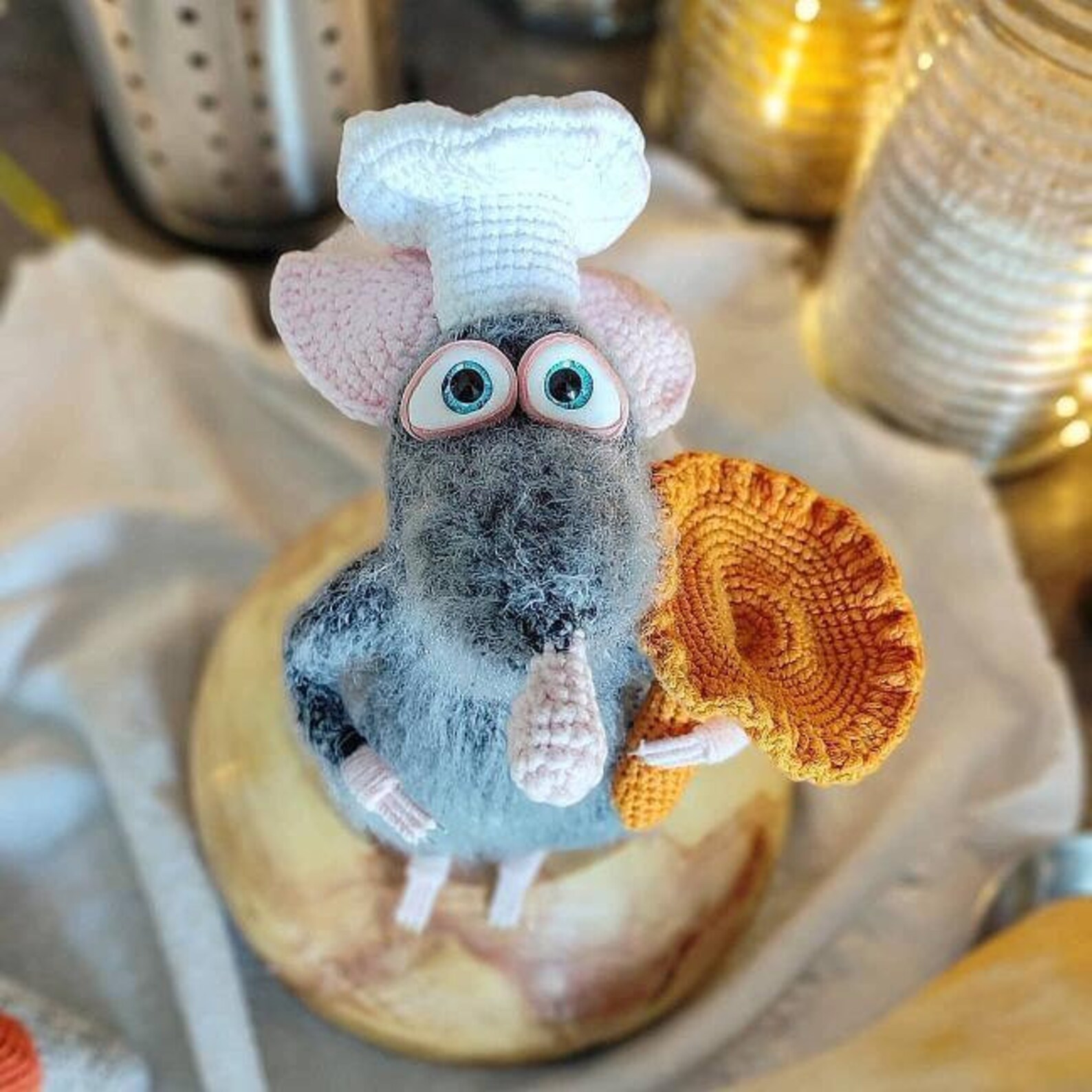 Kitchen mouse Miniature mouse grey woodland amigurumi plush Etsy