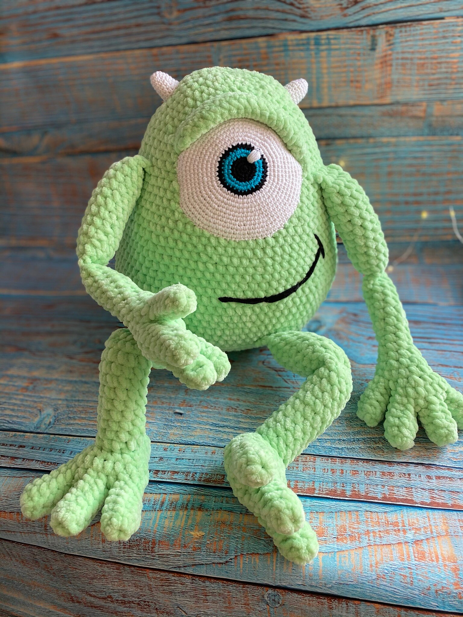 Mike Wazowski PDF Crochet Pattern diy tutorial Monster Etsy