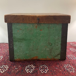 Primitive Handmade Storage Box - Antique File Box