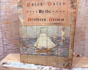 Vintage Grimm's Fairy Tales Book | Illustrated Antique Style Hardcover | Cottagecore