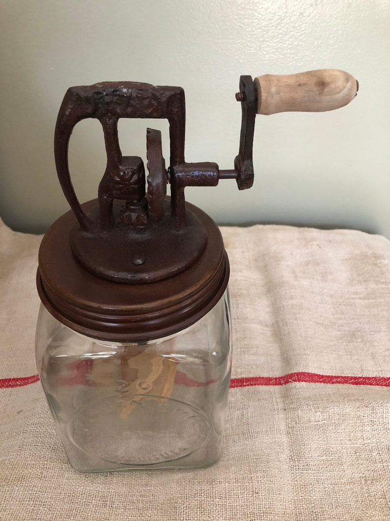 Vintage 20 Glass Dazey Butter Churner Primitive Kitchen | Etsy