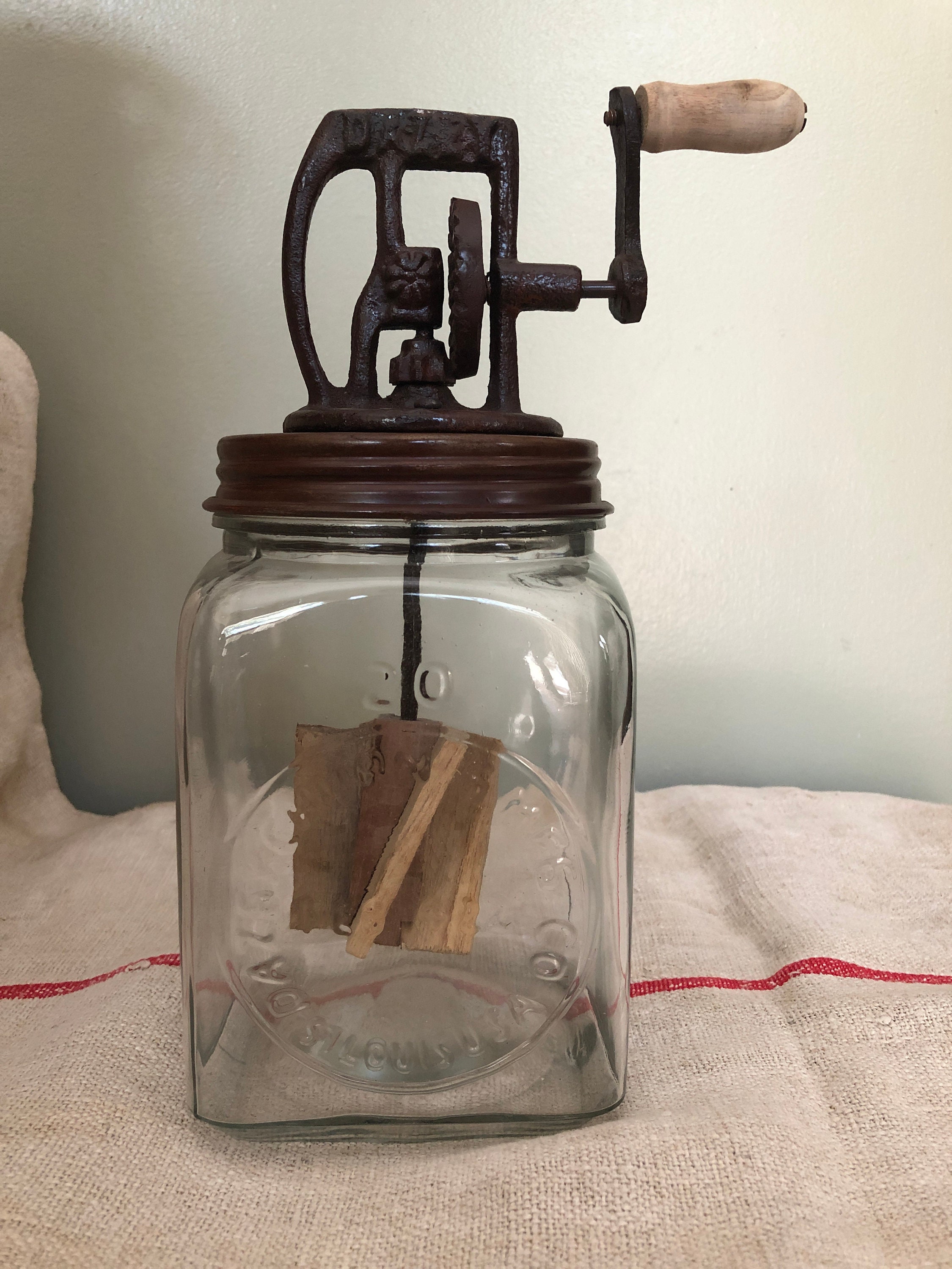 Vintage Dazey Butter Churn 20 Glass Butter Churner Primitive Kitchen