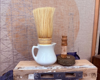 Antica bottiglia di legno per compresse di fegato Metz / Decorazione da farmacia o barbiere / Pubblicità medica vintage